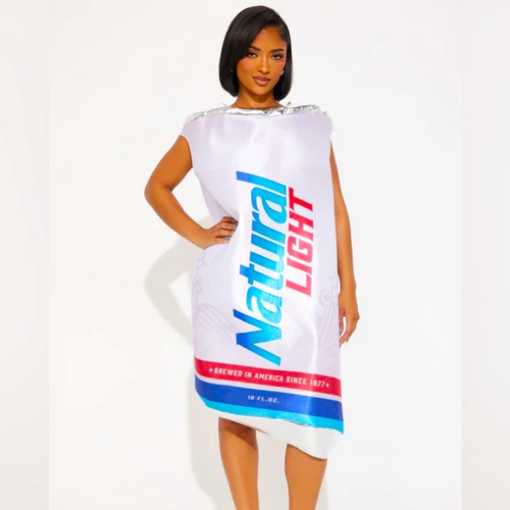 Natural Light Beer Can Tunic Costume NEW 🏷️